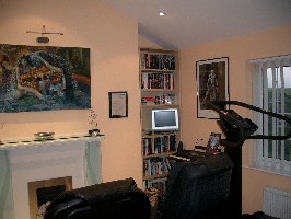 More of the gym, with Fountain of Youth painting