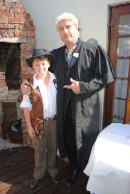 Guests at a kids murder mystery party